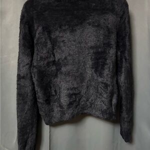 Universal Thread Fuzzy Black Turtleneck Sweater